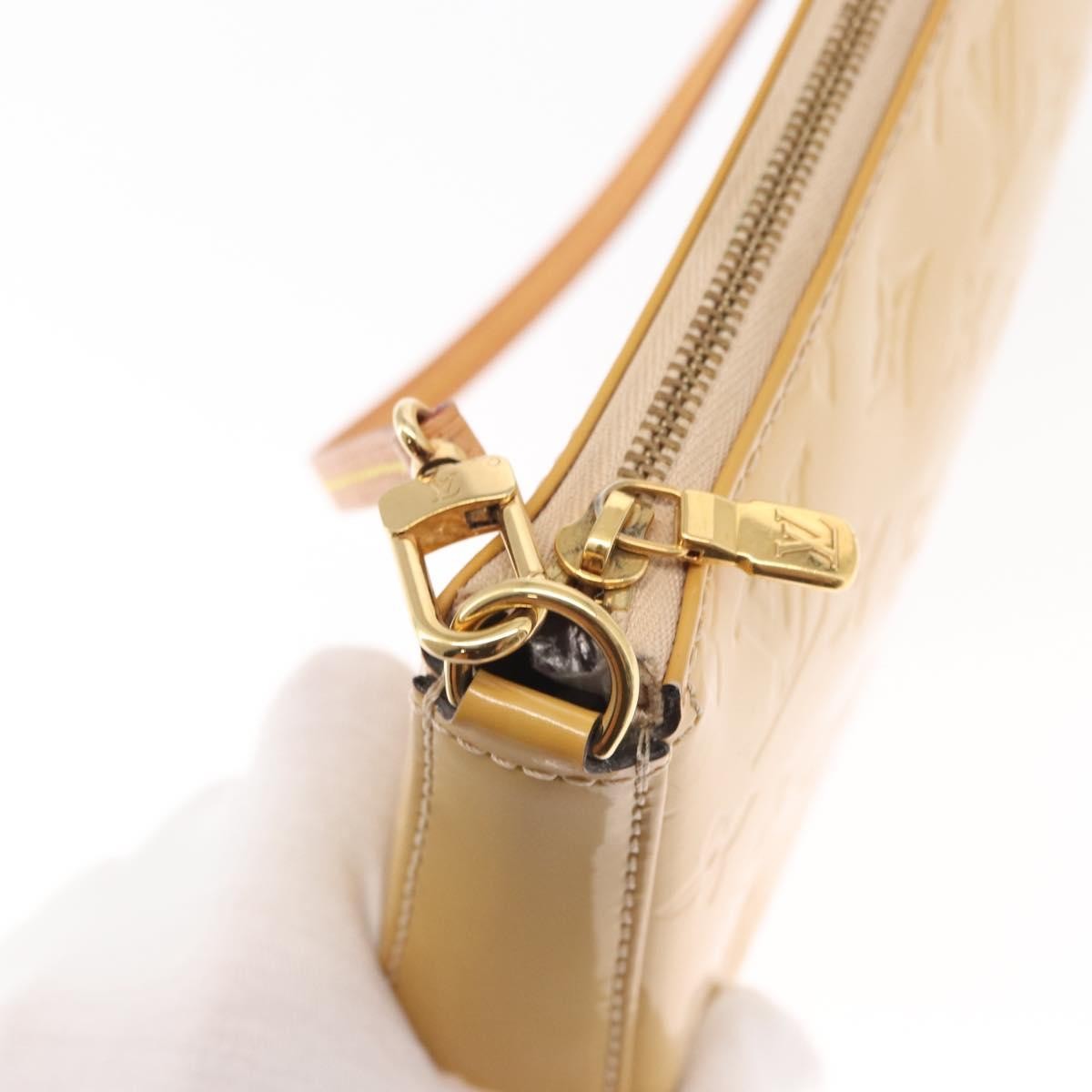 Louis Vuitton LOUIS VUITTON Vernis Pochette Accessoires Accessory Pouch Citrin LV Authentic 161520 Bag