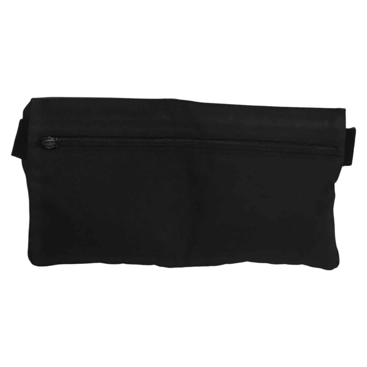 Gucci GUCCI Waist bag Nylon Black Silver 28566 Authentic IN054