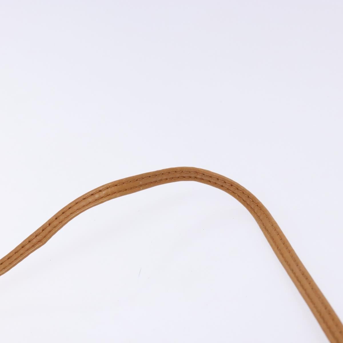 Fendi FENDI Hand Bag Leather 2way Brown Gold Authentic sw1085