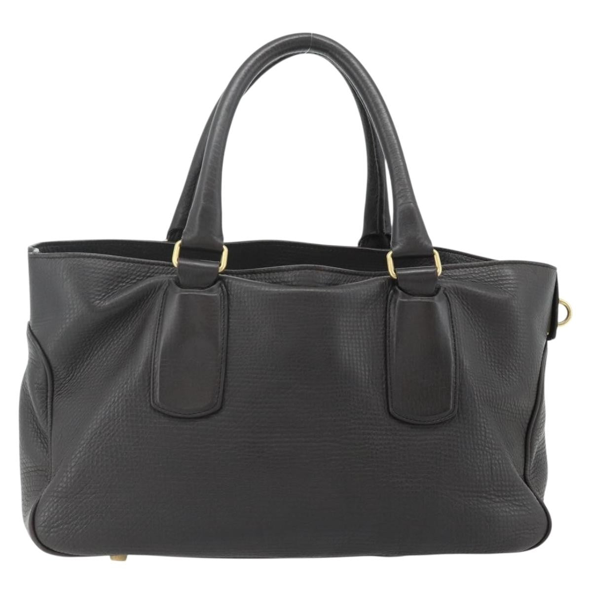 Celine CELINE New Boogie Bag Hand Bag Leather Brown Gold Authentic 179282A