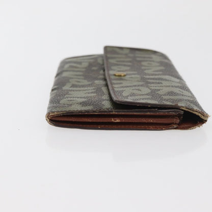 Louis Vuitton LOUIS VUITTON Graffiti Porte Monnaie Credit Wallet Khaki M92188 Authentic ARZ914 Bag