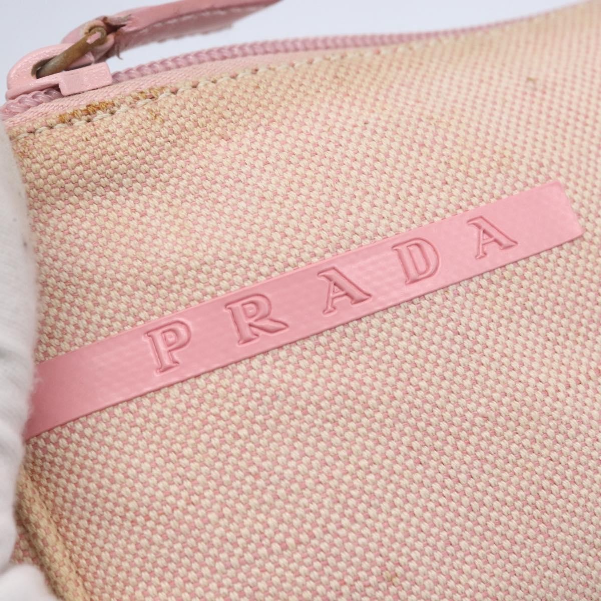 Prada PRADA Sports Accessory Pouch Canvas Pink Authentic 152004 Bag