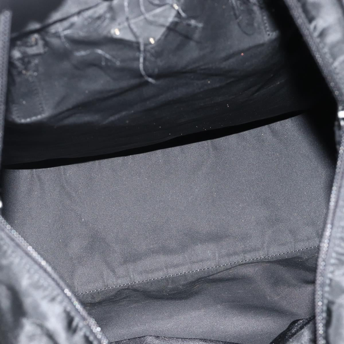 Prada PRADA Tote Bag Nylon Black Silver Authentic ep14252
