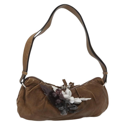 Chloé Chloé Chloe Shoulder Bag Leather Brown Silver Authentic 172747