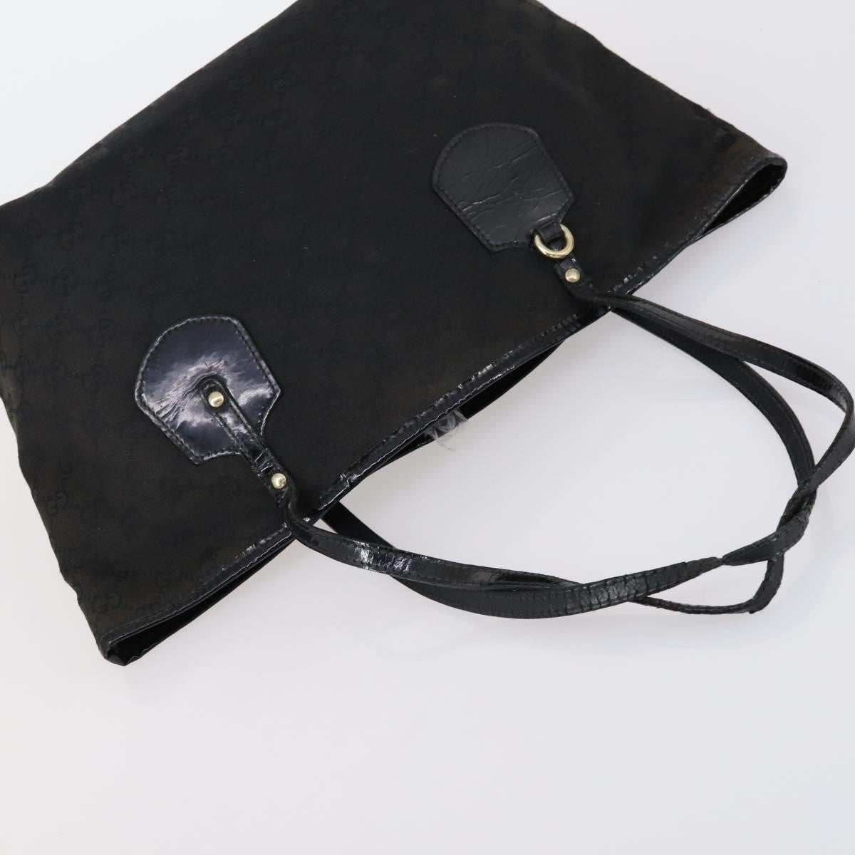 Gucci GUCCI Hand Bag Canvas nylon 4 Set Beige Black Green Authentic bs30536