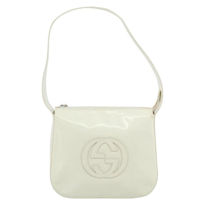 Gucci GUCCI Shoulder Bag Enamel White 001 1364 1703 Authentic ti3860