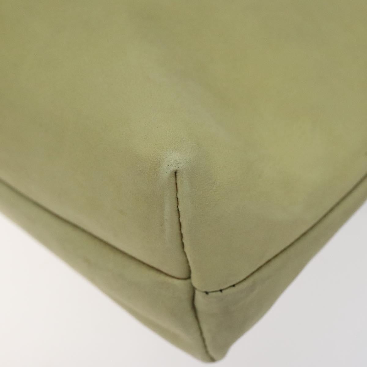 Salvatore Ferragamo Salvatore Ferragamo Shoulder Bag Suede Green Gold Authentic bs25782