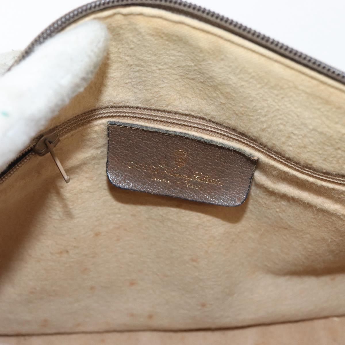 Gucci GUCCI GG Supreme Web Sherry Line Boston Bag PVC Beige Gold 40 02 006 Authentic BAZ556