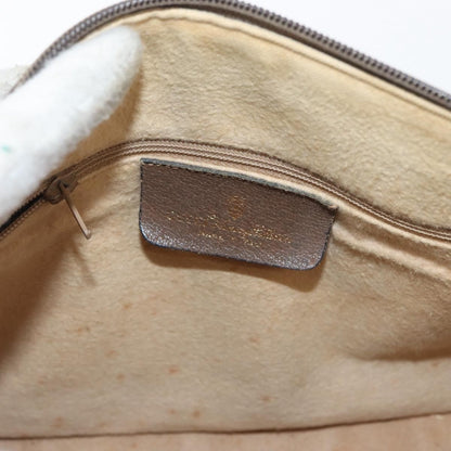 Gucci GUCCI GG Supreme Web Sherry Line Boston Bag PVC Beige Gold 40 02 006 Authentic BAZ556