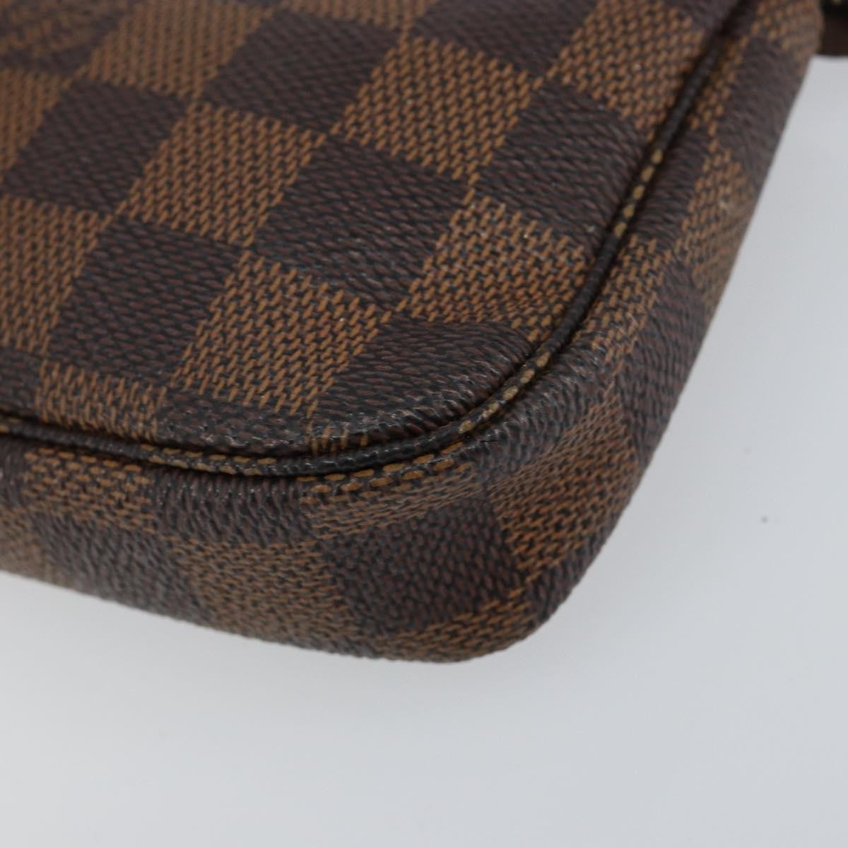 Louis Vuitton LOUIS VUITTON Damier Ebene Mini Pochette Accessoires Pouch N58009 LV Authentic 156078 Bag