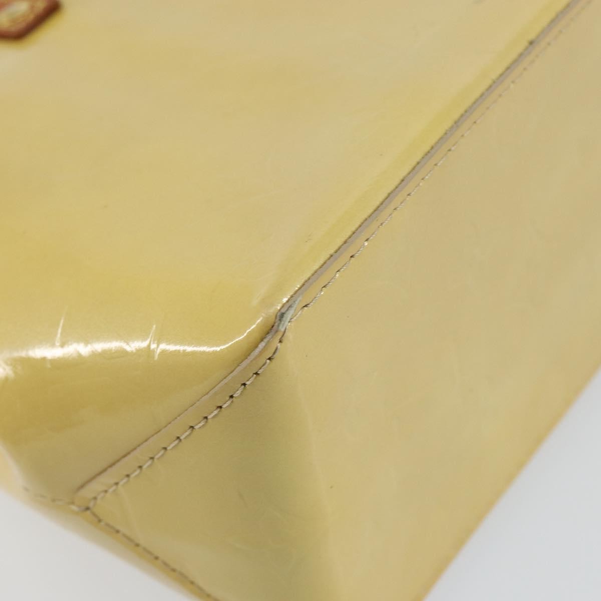 Louis Vuitton LOUIS VUITTON Monogram Vernis Reade PM Hand Bag Beige M91334 LV Authentic ep10940