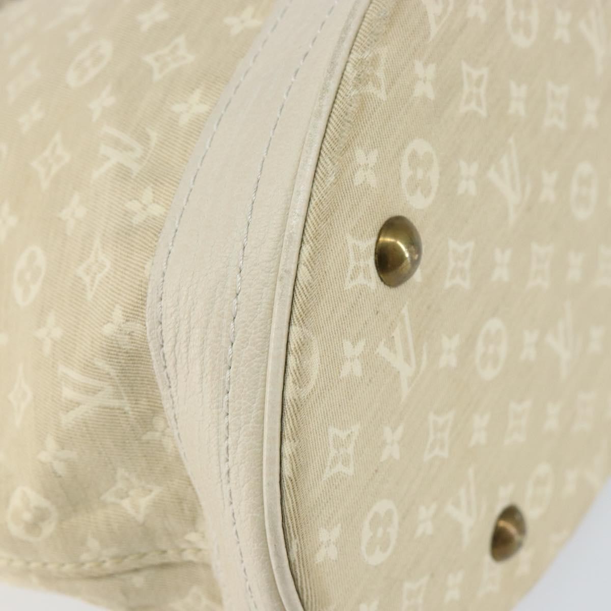 Louis Vuitton LOUIS VUITTON Monogram Mini Lin Bucket PM Shoulder Bag Dunne M95316 Authentic 153514