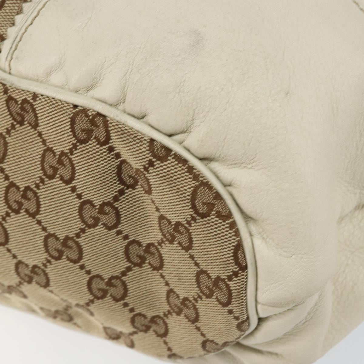 Gucci GUCCI GG Canvas Tote Bag Beige Gold 211954 Authentic 146633