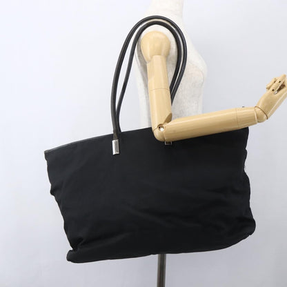 Gucci GUCCI Tote Bag Nylon Black Silver 002 2123 0455 Authentic gh1622