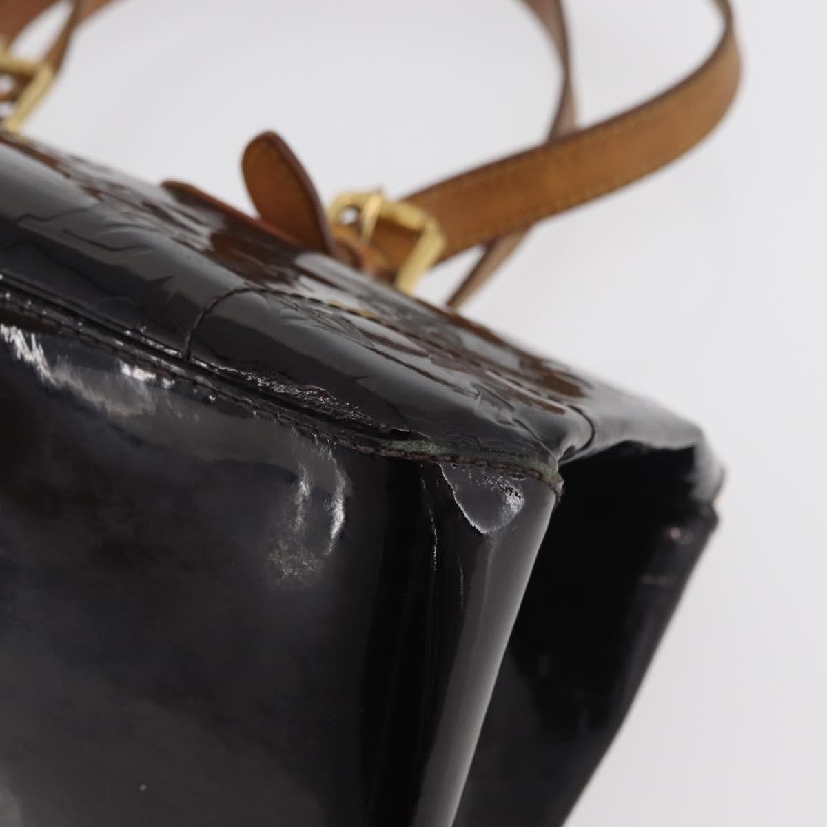 Louis Vuitton LOUIS VUITTON Monogram Vernis Rosewood Avenue Bag Amarante M93510 Authentic 179465