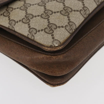 Gucci GUCCI GG Supreme Shoulder Bag PVC Beige Gold 001 16 4084 Authentic hk2993