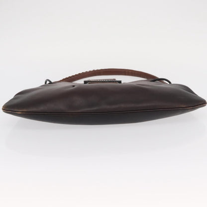 Gucci GUCCI Shoulder Bag Leather Brown 105374 Authentic 156795