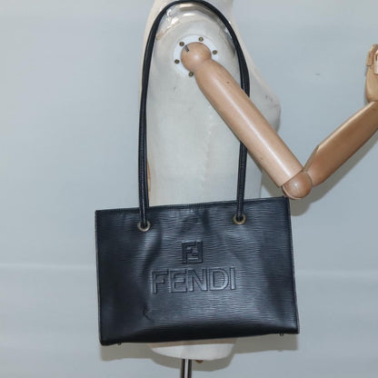 Fendi FENDI Shoulder Bag Leather Black Authentic 124503