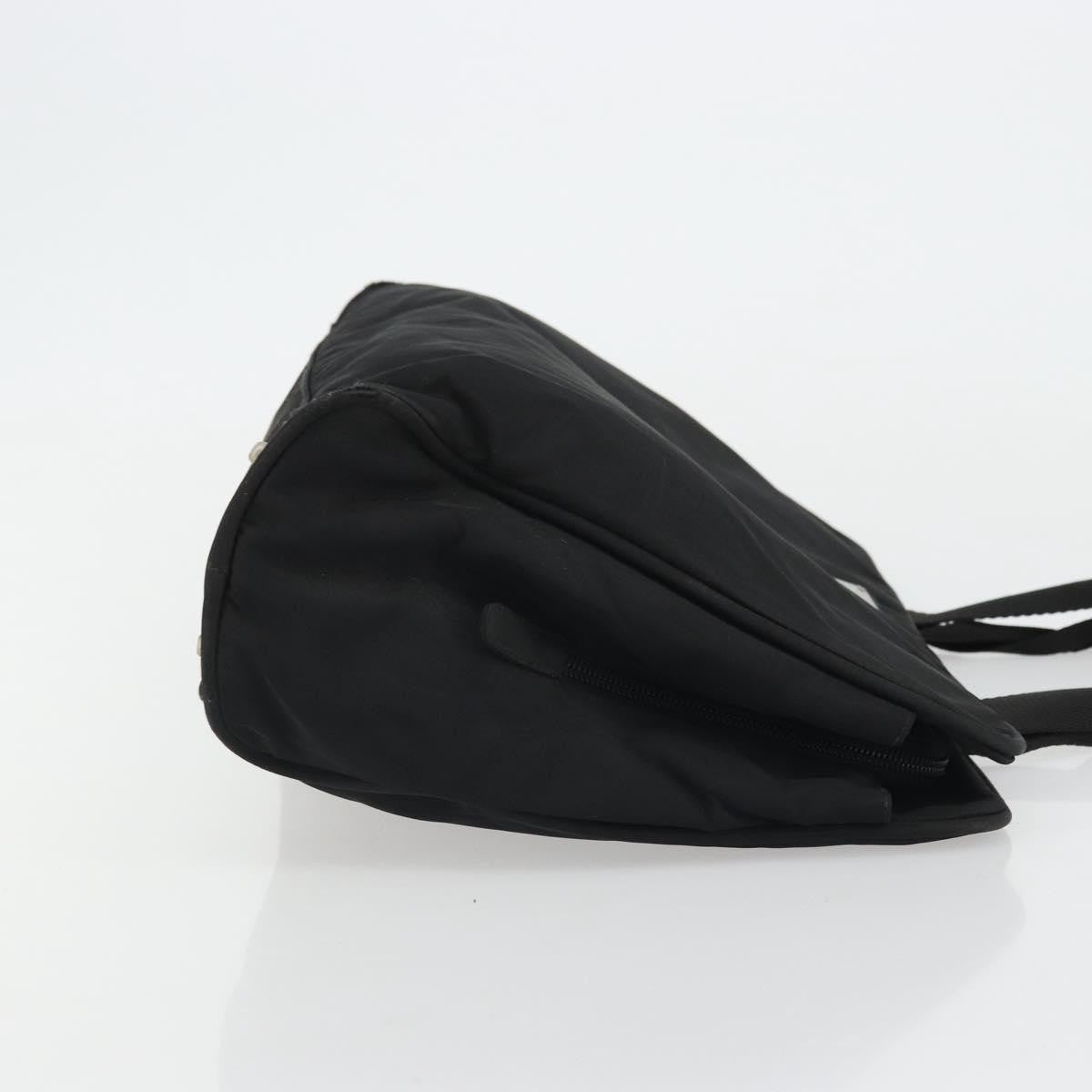 Prada PRADA Hand Bag Nylon Black Silver Authentic 175692