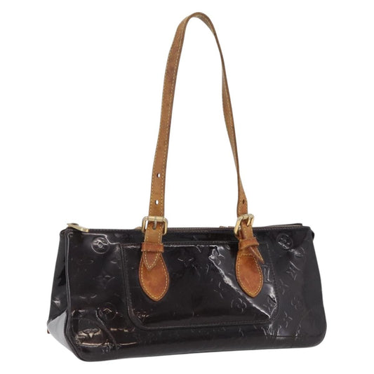 Louis Vuitton LOUIS VUITTON Monogram Vernis Rosewood Avenue Bag Amarante M93510 Authentic AMZ365