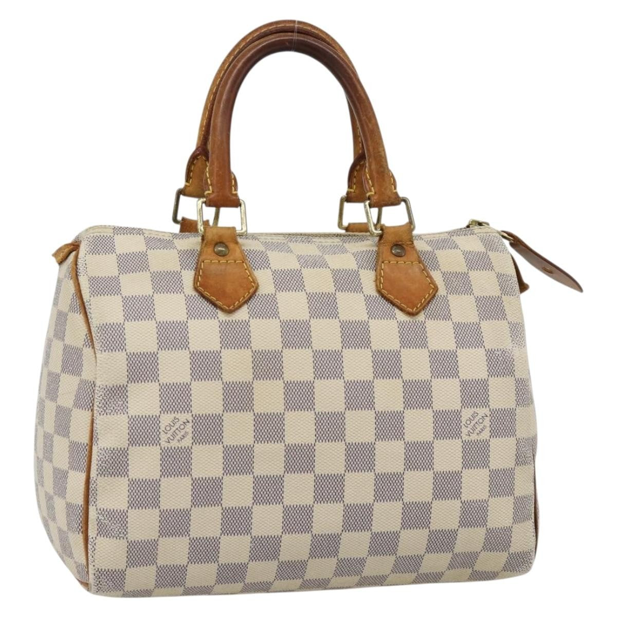 Louis Vuitton LOUIS VUITTON Damier Azur Speedy 25 Hand Bag N41534 LV Authentic BA13132