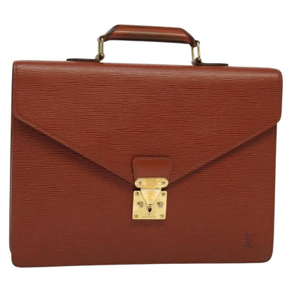 Louis Vuitton LOUIS VUITTON Epi Serviette Conseiller Briefcase Brown M54423 LV Authentic BA4610 Bag