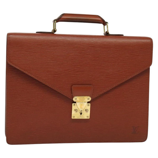 Louis Vuitton LOUIS VUITTON Epi Serviette Conseiller Briefcase Brown M54423 LV Authentic BA4610 Bag