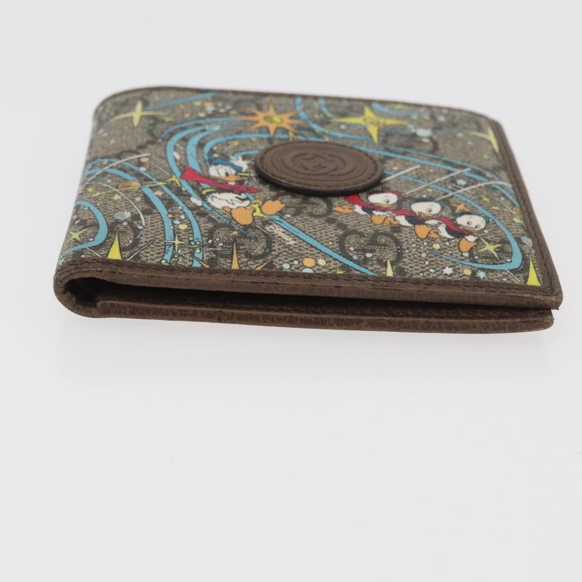 Gucci GUCCI Disney Collaboration Donald GG Supreme Wallet PVC 647937 Authentic YKZ1064M Bag