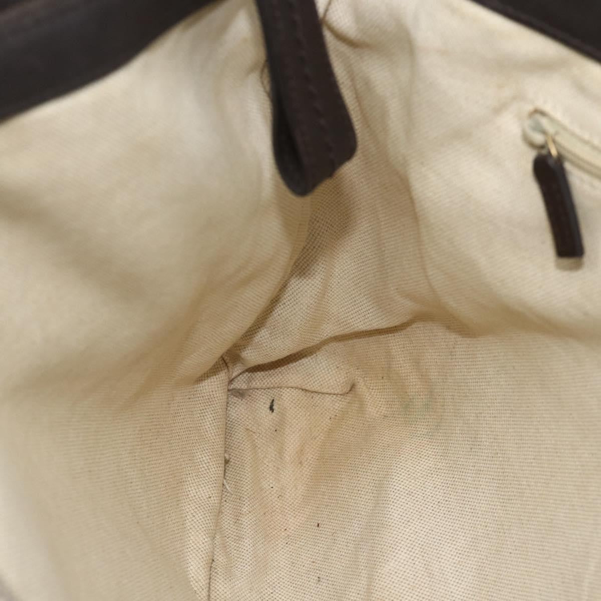 Gucci GUCCI GG Canvas Tote Bag Beige Gold 296835 Authentic 178263