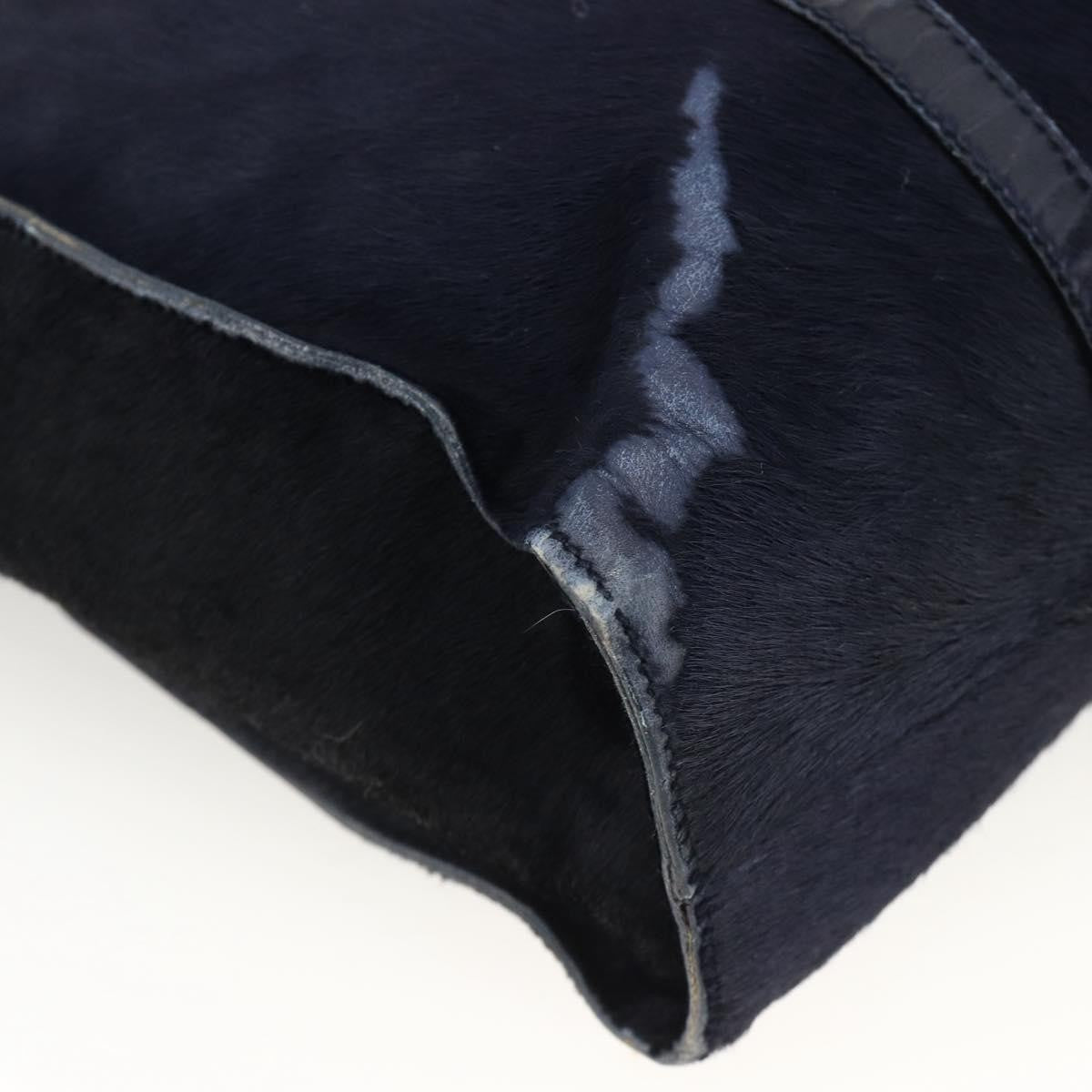 Prada PRADA Tote Bag Harako leather Navy Authentic 167194