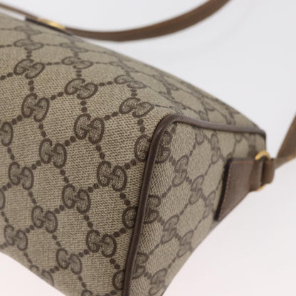 Gucci GUCCI GG Supreme Shoulder Bag PVC Beige Gold 89 02 086 Authentic BA12793