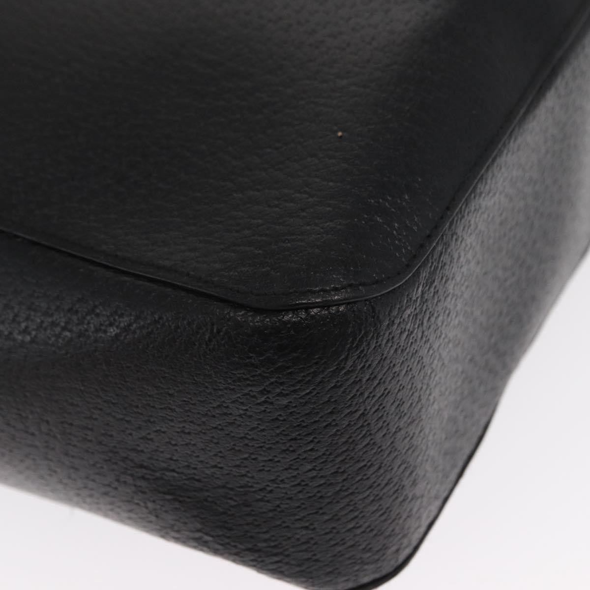 Gucci GUCCI Bamboo Tote Bag Leather Black 002 1059 Authentic 160597
