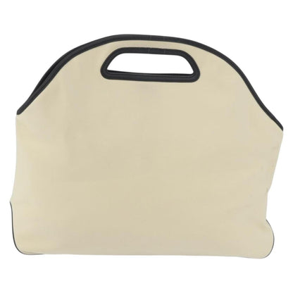 Loewe LOEWE Hand Bag Canvas Leather Beige Gold Authentic 174611