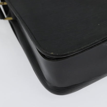 Louis Vuitton LOUIS VUITTON Epi Cartouchiere MM Shoulder Bag Black Noir M52242 LV Authentic BA4693