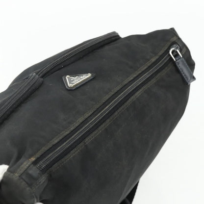 Prada PRADA Shoulder Bag Nylon Black Silver Authentic 175741