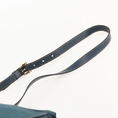 Prada PRADA Shoulder Bag Nylon Green Gold Authentic YKZ1088