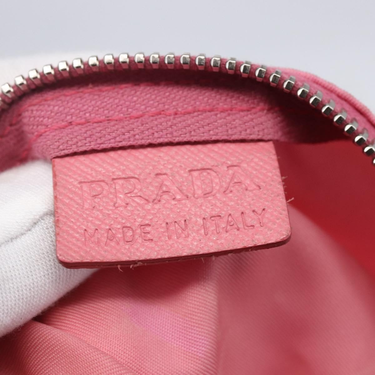 Prada PRADA Hand Bag Nylon Pink Silver Authentic 155083