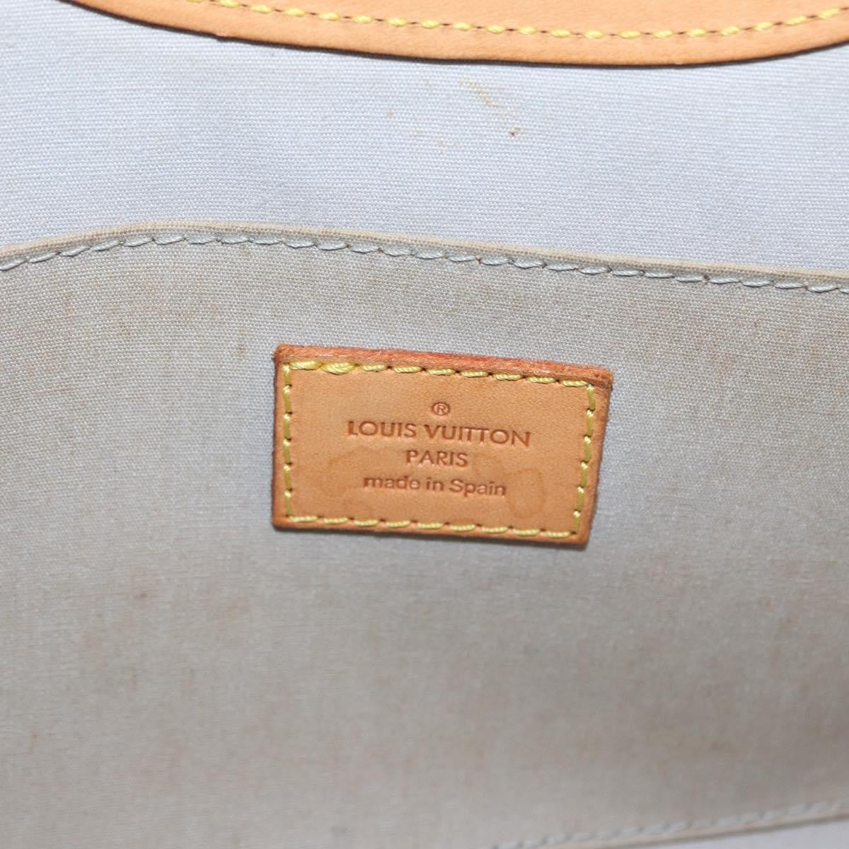 Louis Vuitton LOUIS VUITTON Monogram Vernis Roxbury Drive Hand Bag Perle M91374 LV Authentic 156779