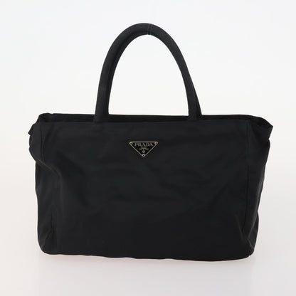 Prada PRADA Hand Bag Nylon 4 Set Black Silver Green Authentic 178840