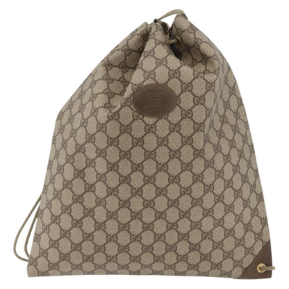 Gucci GUCCI GG Supreme purse Shoulder Bag PVC Beige Gold 97 19 302 Authentic 177502