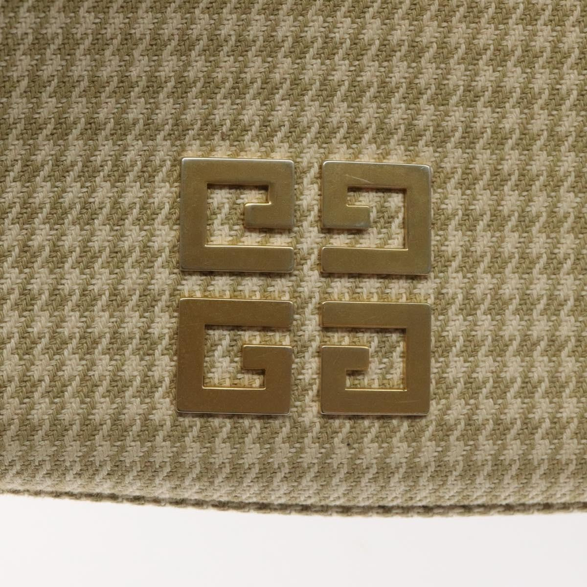Givenchy GIVENCHY Staggered Pattern Shoulder Bag Canvas Beige Authentic 130221