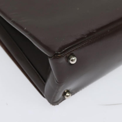 Gucci GUCCI Shoulder Bag Patent leather Brown Silver 002 2046 0433 Authentic bs26623