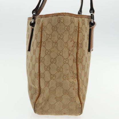 Gucci GUCCI GG Canvas Hand Bag Brown Silver 113019 3444 Authentic 94718