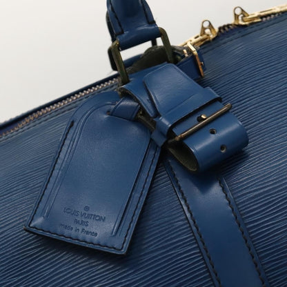 Louis Vuitton LOUIS VUITTON Epi Keepall 55 Boston Bag Toledo Blue M42955 LV Authentic EC290