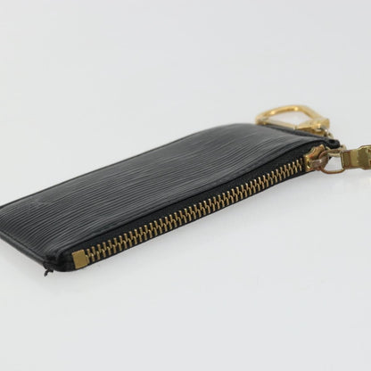 Louis Vuitton LOUIS VUITTON Epi Pochette Cles Coin Purse Black M63802 LV Authentic YKZ1632