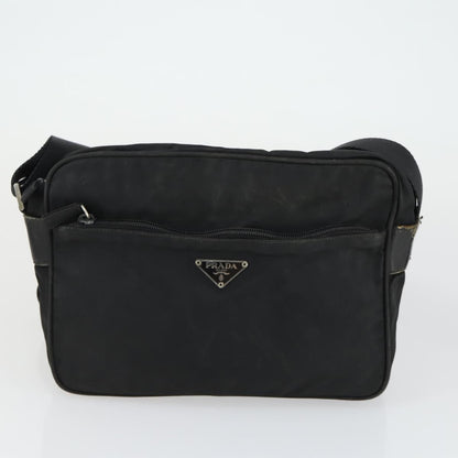Prada PRADA Shoulder Bag Nylon 3 Set Khaki Black Authentic 165124