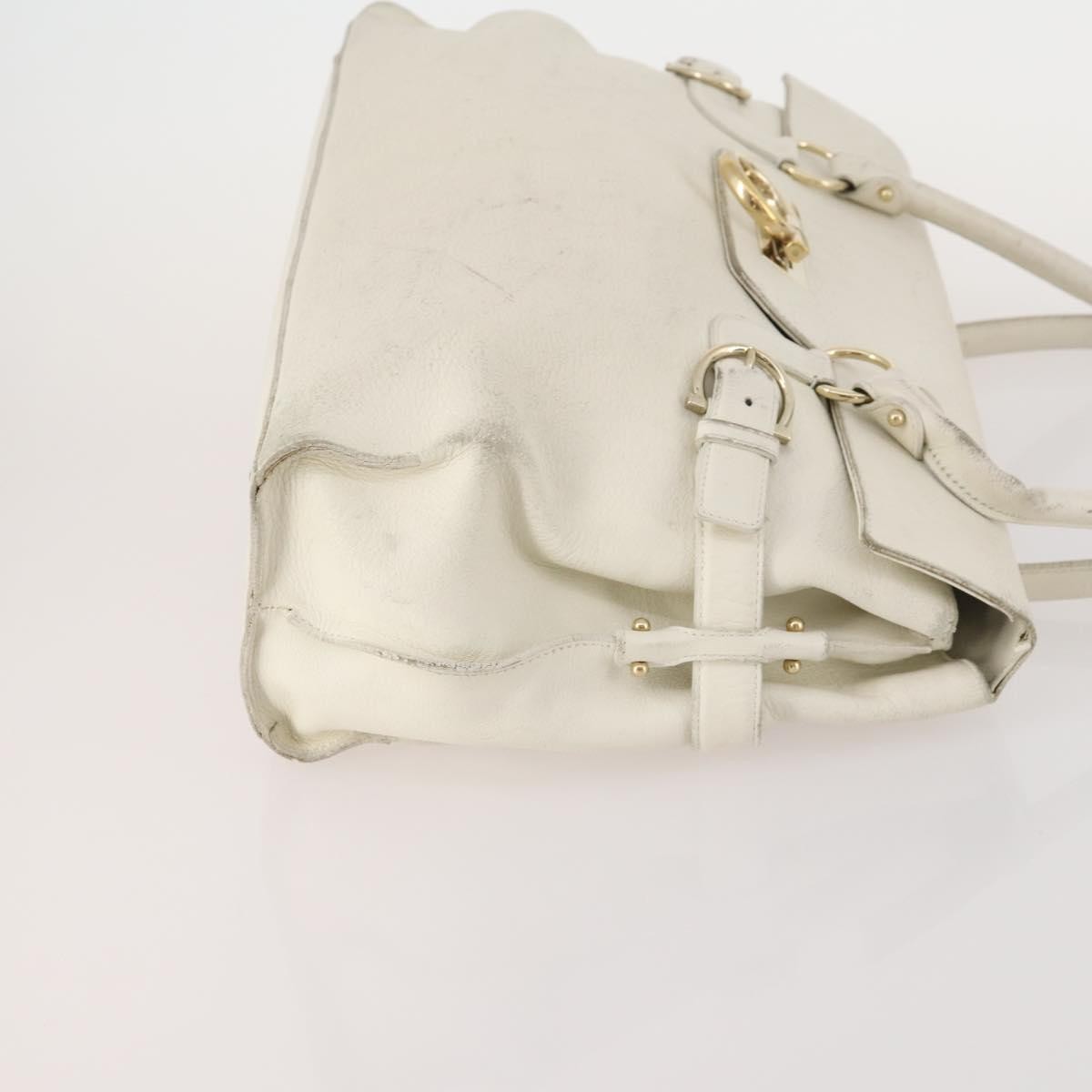 Salvatore Ferragamo Salvatore Ferragamo Hand Bag Patent leather 3 Set White Black Navy Authentic 162600