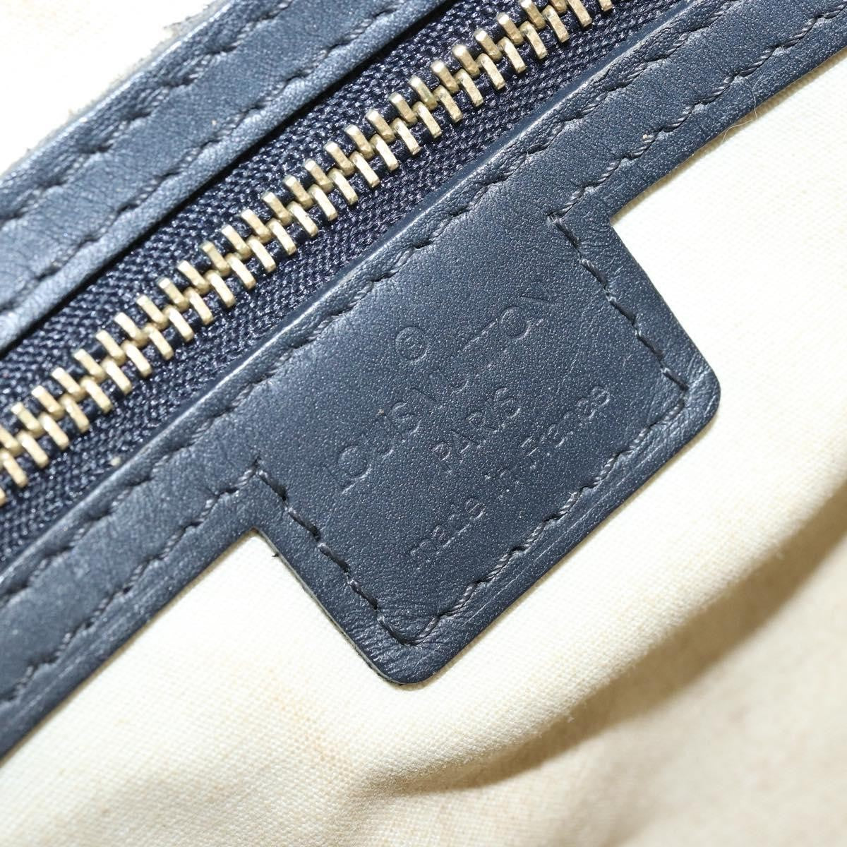 Louis Vuitton LOUIS VUITTON Monogram Mini Josephine PM Hand Bag Blue M92049 LV Authentic ep13340