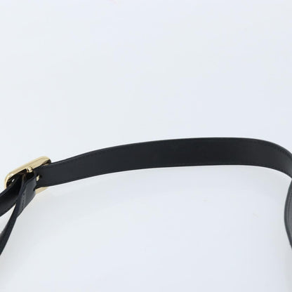 Gucci GUCCI Shoulder Bag Leather Black Gold 001 1998 1785 Authentic 173859