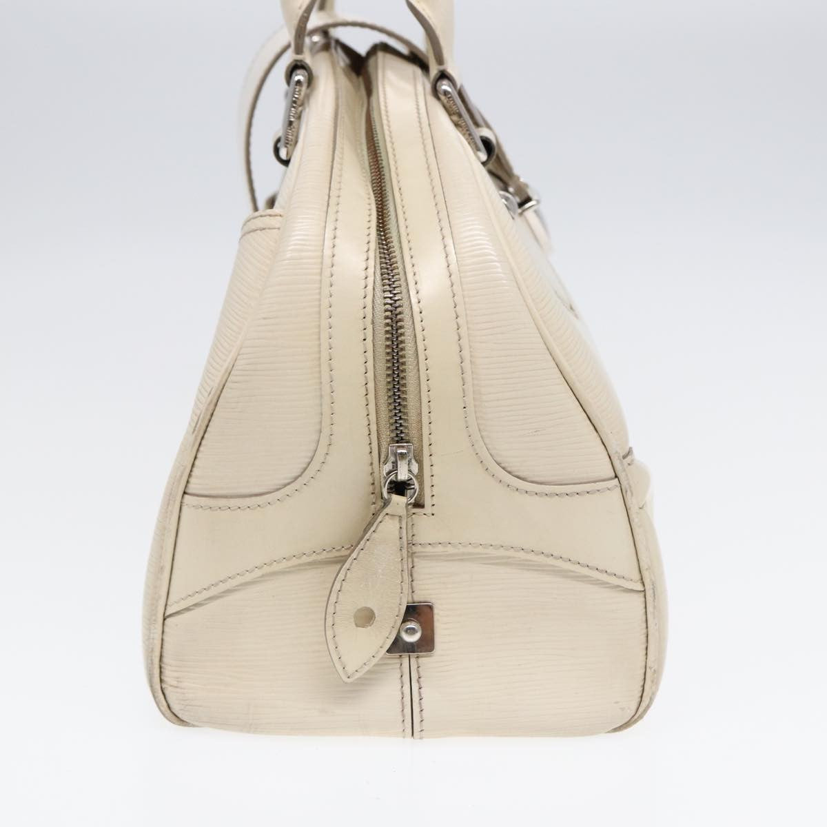 Louis Vuitton LOUIS VUITTON Epi Boring Montaigne GM Hand Bag White Yvoire M5931J LV Authentic 87942
